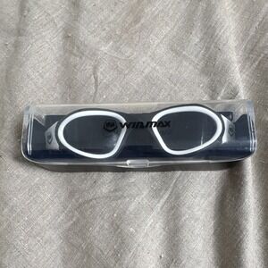 WIN.MAX Black and White Swimming Goggles with Case Adult Swim Eyewear